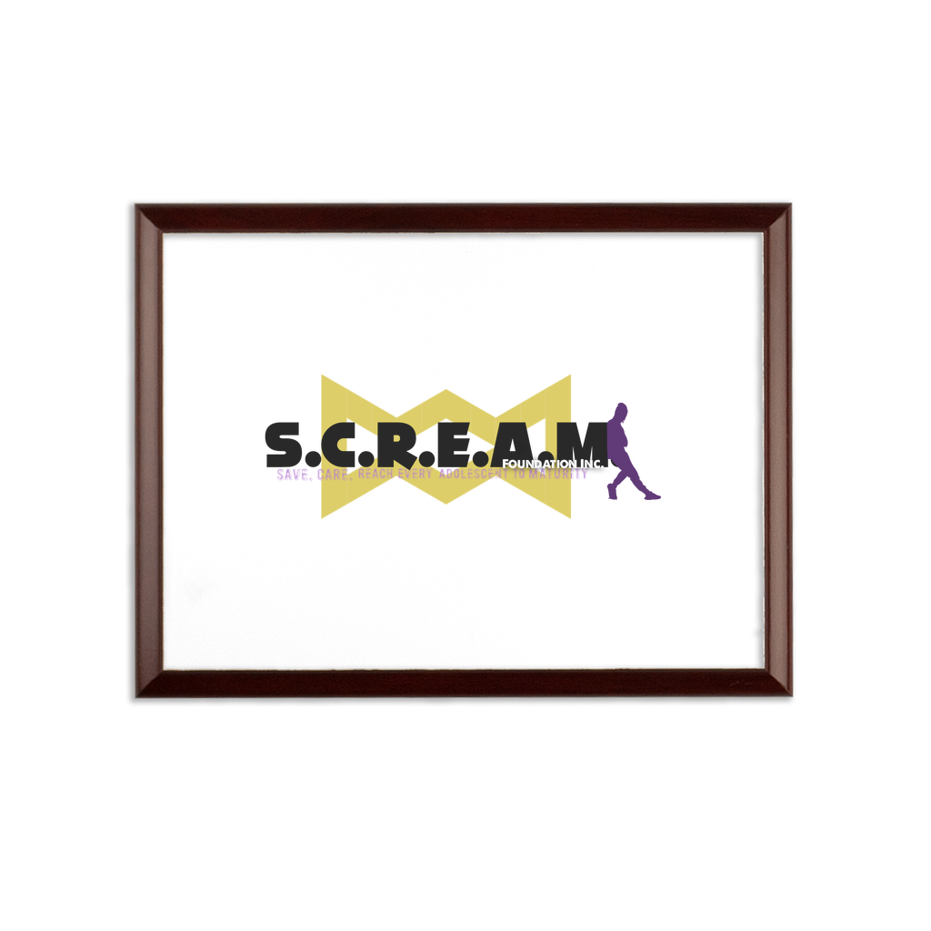 S.C.R.E.A.M. Sublimation Wall Plaque